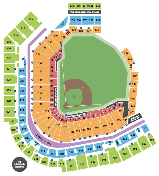 Pittsburgh Pirates Tickets Seating Chart